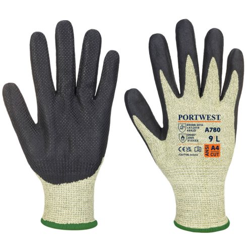Portwest A780 Arc Grip kesztyű Zöld/Fekete - XXL