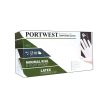 Portwest A910 Púderezett latex egyszer használatos kesztyű (100db) Fehér - L