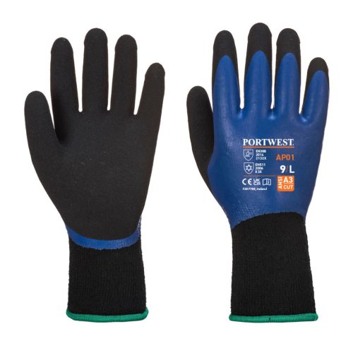 Portwest AP01 Thermo Pro kesztyű Kék/Fekete - XL