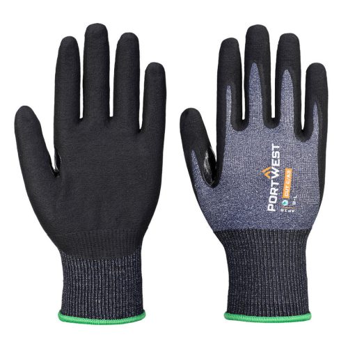 Portwest AP18 SG Cut B18 Eco nitril kesztyű ( 12 pár ) Kék/Fekete - XS