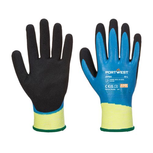 Portwest AP50 Aqua Cut Pro vágásbiztos kesztyű Kék/Fekete - M