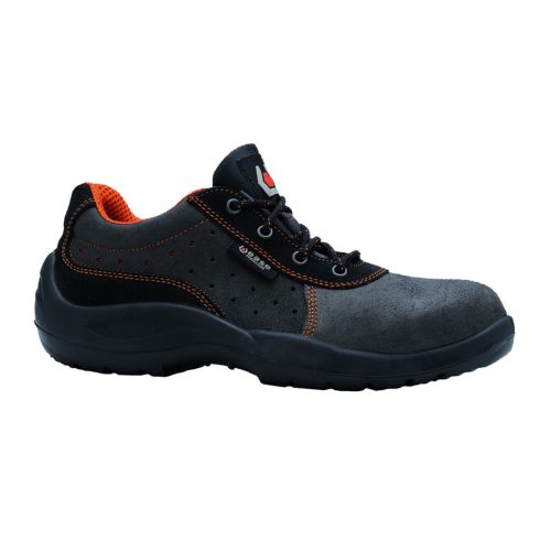 Base B0105 Franklin Félcipő S1 SRC Szürke/Narancs - 38