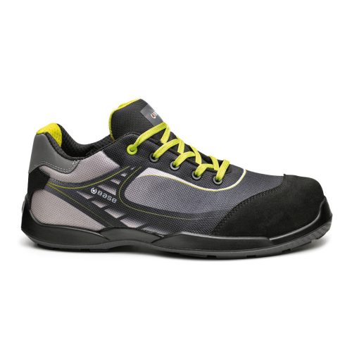 Base B0676 Bowling/Tennis Félcipő S3L FO SR Fekete/Sárga - 46