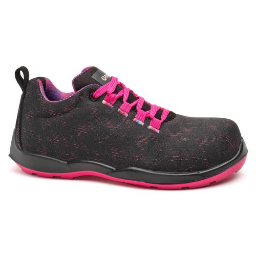 Base B0677C Violet női Félcipő S3L Fekete/Fukszia - 37