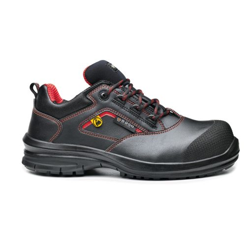 Base B0957 Matar Félcipő S3 ESD SRC Fekete/Piros - 38