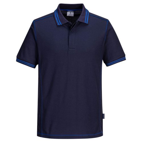 Portwest B218 Essential kéttónusú pólóing Navy/Royal - M