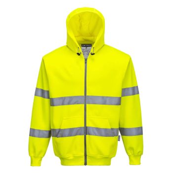 Portwest B305 Hi-Vis zippzáros pulóver Sárga - XS