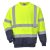 Portwest B306 Kéttónusú Hivis pulóver Sárga/Navy - S
