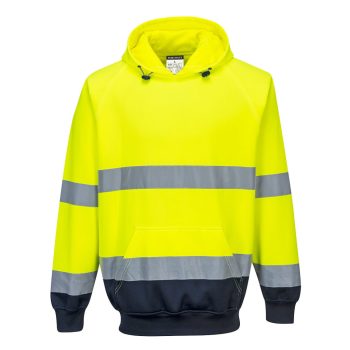   Portwest B316 Kéttónusú kapucnis pulóver Sárga/Navy - XXL