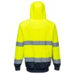 Portwest B316 Kéttónusú kapucnis pulóver Sárga/Navy - XXL