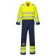 Portwest BIZ7 Bizflame Work Hi-Vis antisztatikus overál Sárga/Navy - L
