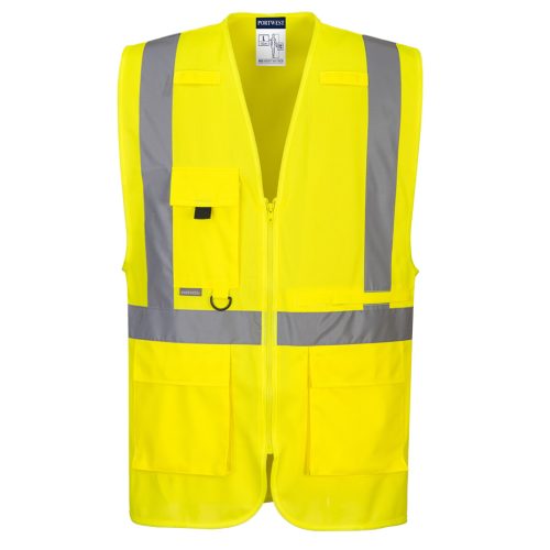 Portwest C357 Hi-Vis Executive mellény tablet zsebbel Sárga - XXL