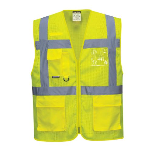 Portwest C376 Athen MeshAir vezetői mellény Sárga - S