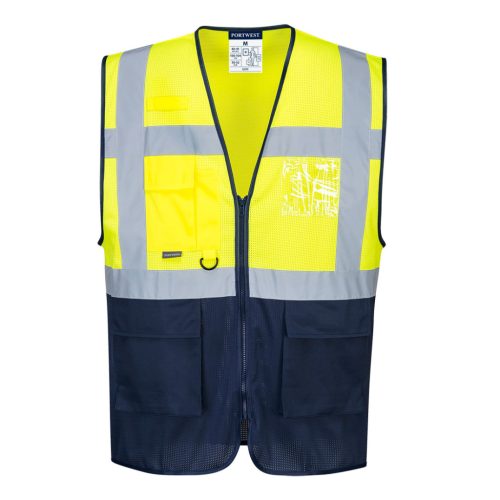 Portwest C377 Hi-Vis kéttónusú MeshAir Executive mellény Sárga - XXL