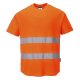 Portwest C394 Hi-Vis pamut póló pamut hálós betétes póló S/S Narancs - S