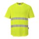 Portwest C394 Hi-Vis pamut póló pamut hálós betétes póló S/S Sárga - M