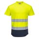 Portwest C395 Kéttónusú Mesh póló Sárga/Navy - L