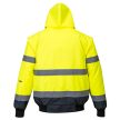 Portwest C465 Hi-Vis 3 az 1-ben kontrasztos bomber dzseki Sárga/Navy - S