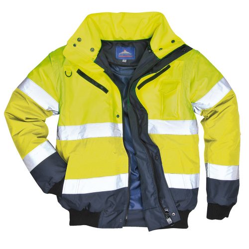 Portwest Bomber fényvisszaverő kabát C465 sárga/kék S