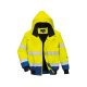 Portwest C465 Hi-Vis 3 az 1-ben kontrasztos bomber dzseki Sárga/Piros - L
