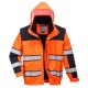 Portwest C466 Hi-Vis Classic Bomber dzseki Narancs/Fekete - L