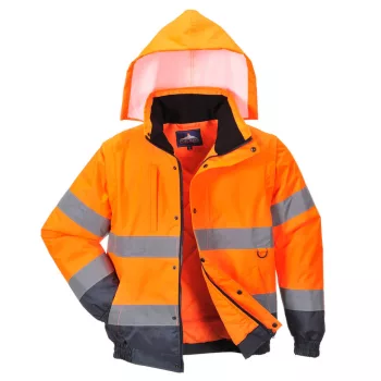Portwest C468 HiVis 2 az 1-ben kabát Narancs - M
