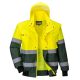 Portwest C565 X Hi-Vis Bomber kabát Sárga/Zöld - M