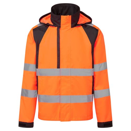 Portwest CD860 WX2 Eco Hi-Vis esőkabát Narancs/Fekete - M