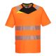 Portwest DX413 DX4 Hi-Vis póló S/S Narancs/Fekete - XL