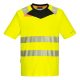 Portwest DX413 DX4 Hi-Vis póló S/S Sárga/Fekete - XL