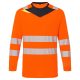 Portwest DX416 DX4 Hi-Vis hosszú ujjú póló L/S Narancs/Fekete - 3XL