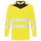 Portwest DX416 DX4 Hi-Vis hosszú ujjú póló L/S Sárga/Fekete - L