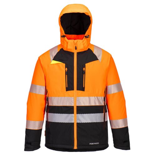 Portwest DX430 DX4 Hi-Vis Class 2 télikabát Narancs/Fekete - M