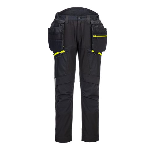 Portwest DX450 DX4 lecsatolható holster zsebes softshell nadrág Fekete - 30