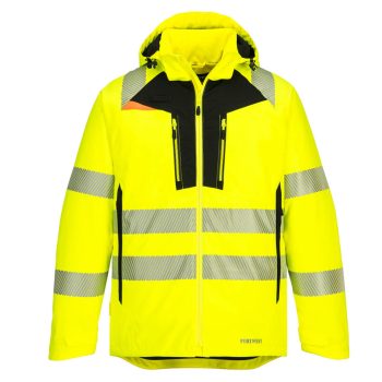 Portwest DX461 DX4 Hi-Vis Téli kabát Sárga/Fekete - M