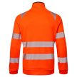 Portwest DX477 DX4 Hi-Vis kapucnis cipzáras pulóver Narancs/Fekete - S