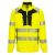 Portwest DX477 DX4 Hi-Vis kapucnis cipzáras pulóver Sárga/Fekete - 4XL