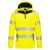 Portwest DX482 DX4 Hi-Vis 1/4 zippzáras kapucnis pulóver Sárga/Fekete - XL