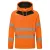Portwest DX483 DX4 Hi-Vis kapucnis pulóver Narancs/Fekete - S