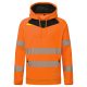 Portwest DX483 DX4 Hi-Vis kapucnis pulóver Narancs/Fekete - M