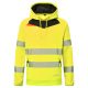 Portwest DX483 DX4 Hi-Vis kapucnis pulóver Sárga/Fekete - S