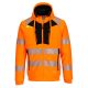 Portwest DX484 DX4 Hi-Vis kapucnis pulóver Narancs/Fekete - M