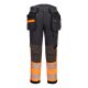 Portwest EV442 EV4 Hi-Vis Stretch Class 1 Holster lengőzsebes nadrág Narancs/Metál szürke - 30