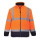 Portwest F301 Láthatósági kontraszt polár pulóver Narancs/Navy - S