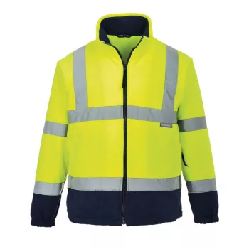   Portwest F301 Láthatósági kontraszt polár pulóver Sárga/Navy - 4XL