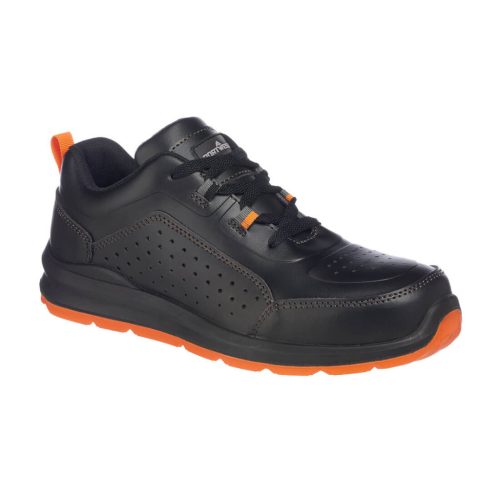 Portwest FC09 Compositelite perforált biztonsági Trainer S1P Fekete/Narancs - 43