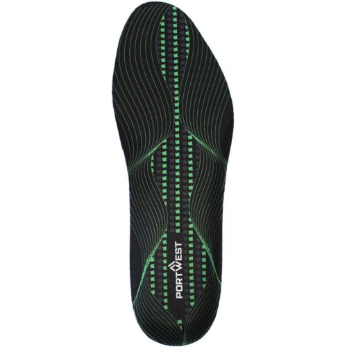 Portwest FC82 Gel & Arch talpbetét Fekete/Zöld - S