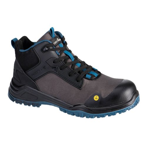 Portwest FE01 Bevel Composite közepes bakancs S3S ESD SR FO Fekete/Tengerzöld - 42