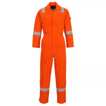   Portwest FR28 Könnyített lángálló antisztatikus overál, 280g Narancs - 4XL