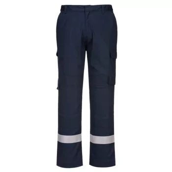   Portwest FR401 Bizflame Plus Lightweight Stretch lángálló nadrág Navy - M